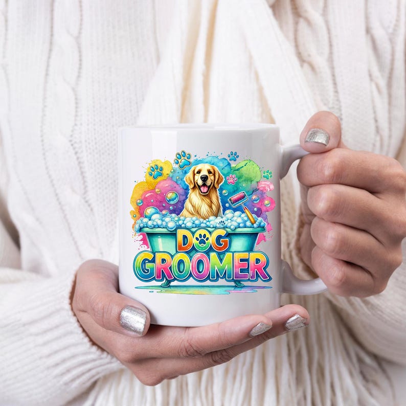 Dog Groomer PNG, Sublimation Design, Dog Lover Png, Pet Groomer Png, T-Shirt Design, Png Designs Trendy, Digital Download, DTF Png image 5
