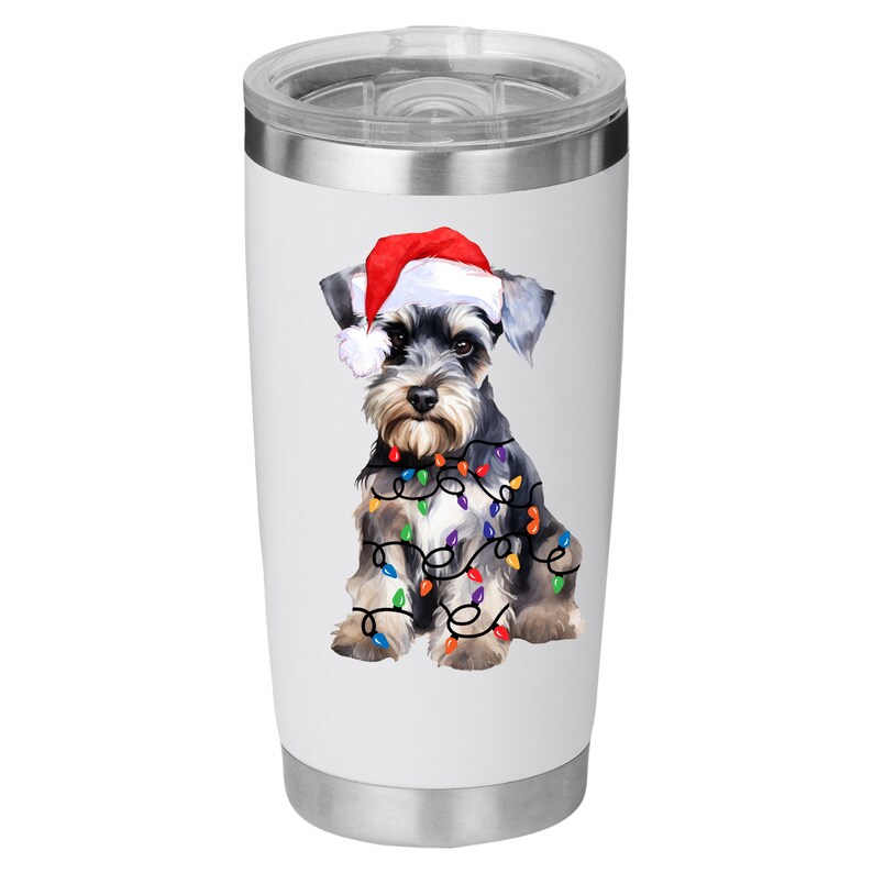 Julminiatyrschnauzer PNG, PNG sublimeringsdesign, juldjur PNG, god jul PNG, digital nedladdning, god jul PNG bild 7