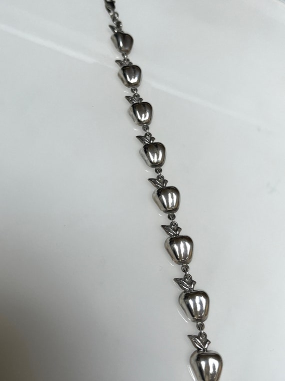 APPLE Continuous Pattern Silver Bracelet Unique C… - image 3
