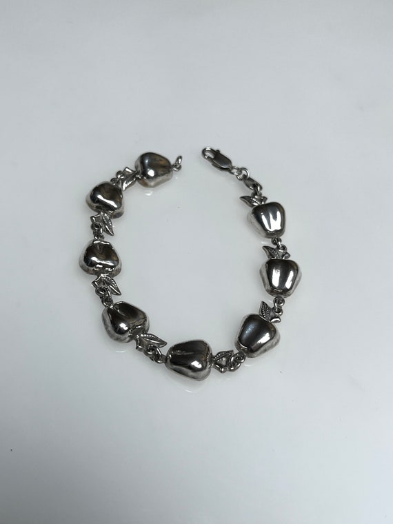 APPLE Continuous Pattern Silver Bracelet Unique C… - image 2
