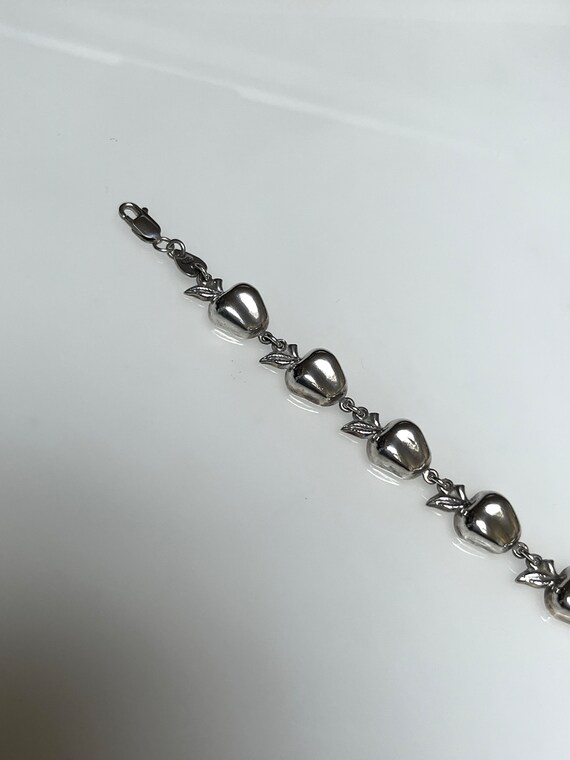 APPLE Continuous Pattern Silver Bracelet Unique C… - image 5