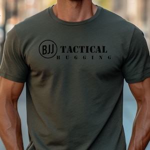 Jiu-Jitsu T-shirt, Jiu Jitsu Gift, BJJ Gifts for Men and Women, Funny JiuJitsu Tshirt, Tactical Hugging Funny Shirt, Martial Arts Gift