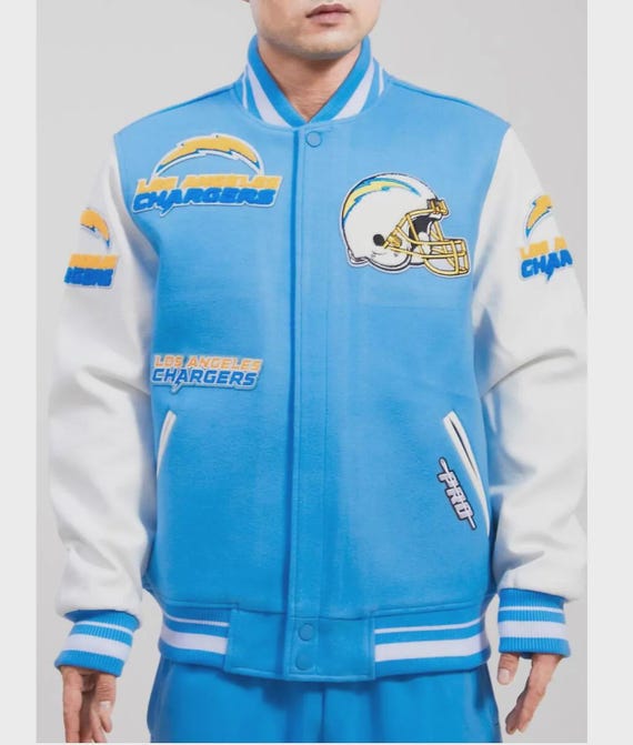los angeles chargers スタジアムジャンパー　NFL Custom NFL Los Angeles Chargers Varsity Jacket - OVO Leather
