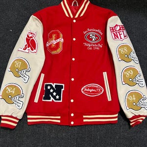 San francisco 49ers leather jacket - Etsy 日本