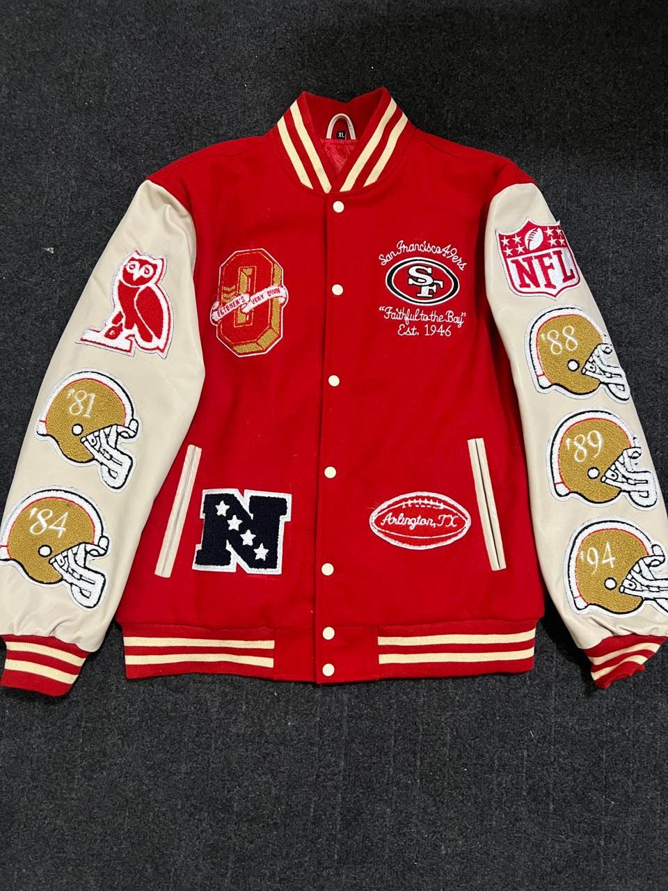 49ers leather jacket - Etsy 日本
