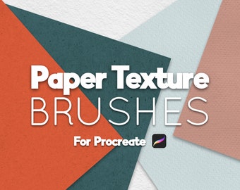 Procreate Paper Texture Brush Set, Watercolour Canvas (Digital Download)