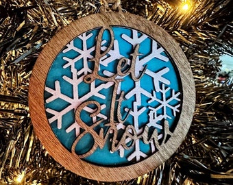 Let it Snow Christmas Ornament