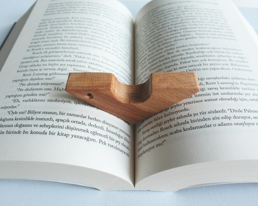 Wood Book Page Holder Book Buddy Thumb Page Holder Book Etsy