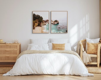 Big Sur Coastal Photography Print Set: California Beach Cove (Digital Download)