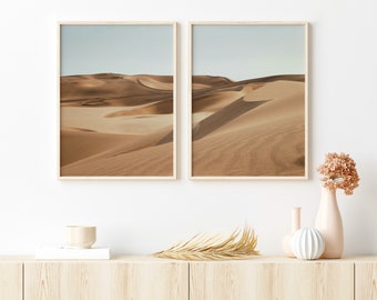 Desert Sand Dunes Photography Print Set: Boho Wall Art (Digital Download)
