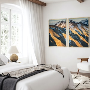 Mountain Printable Wall Art Set of 2, Photography Print Nature Mountains, 2 Piece Wall Art Digital Download