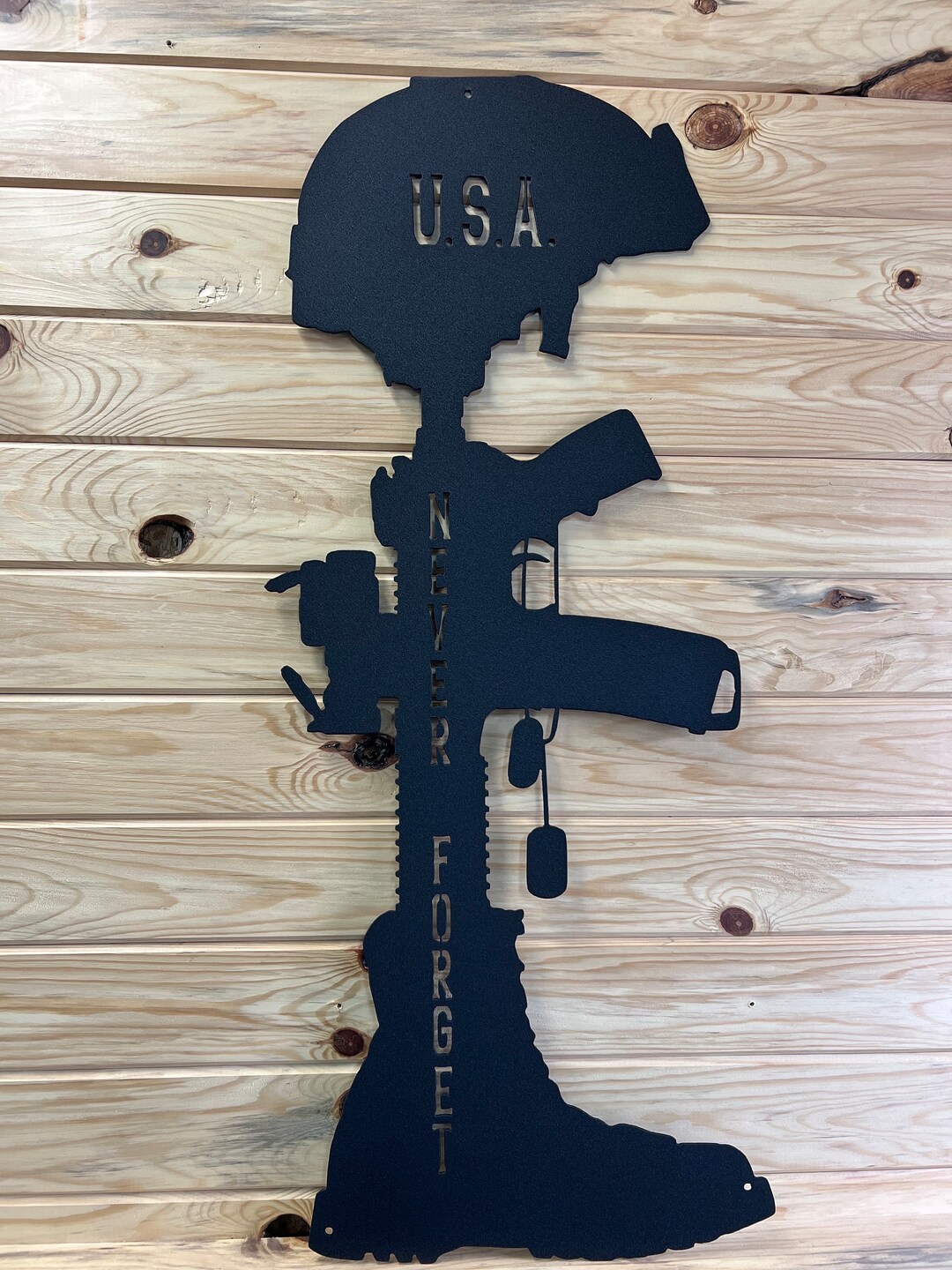 USA Never Forget Soldier Boot - Etsy