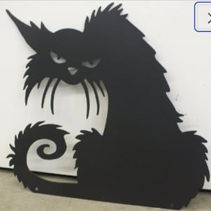 Grumpy Cat Halloween Decoration – Metal Sign, Indoor/Outdoor