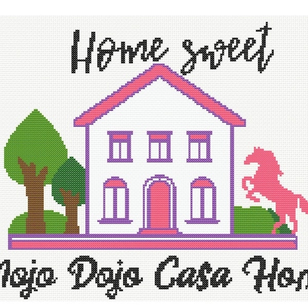 Mojo Dojo Casa Home cross stitch pattern