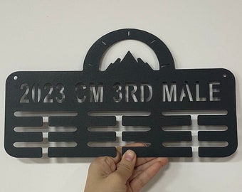 Personalized Metal Medal Hanger Display, Sports Ribbon Holder
