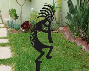 Kokopelli Metal Garden Stake,Kokopelli Metal Sign with stake,Steel Outdoor Decor,Kokopelli Wall Decor,Garden Decor,Patio Decor