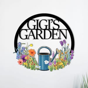 Personalized Garden Metal Sign,Custom Metal Garden Decor,Garden Wall Art,Metal Yard Art,Gardening gift for her,Housewarming Gift,Outdoor