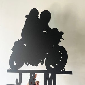 Personalized Motorcycle Metal Sign,Custom Motorbike Metal Art,Metal Garage Sign,Motorcycle Couple Sign,Motorcycle gift for couple,Motorcross