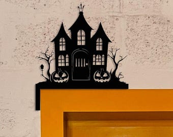 Halloween Door Topper,Metal Door Corner,Halloween Decor,Door Topper Metal Sign,Halloween Gift,Door Topper For Halloween,Pumpkin Decor