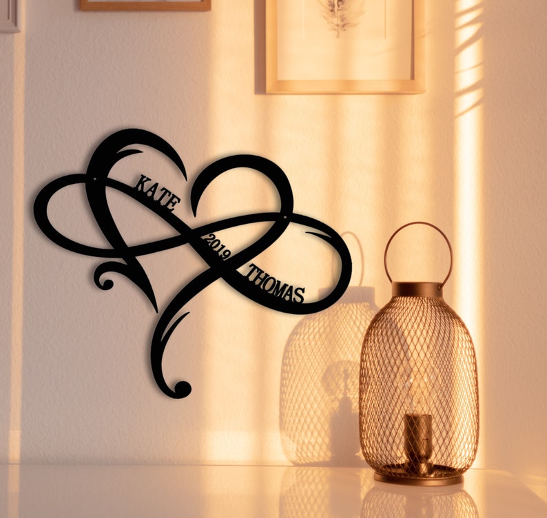 Infinity Sign Custom Custom Carbon Steel Infinity Sign, Personalized Wedding Gift - Etsy