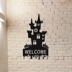 Custom Halloween Metal Sign,Halloween Asylum Art,Personalized Halloween Haunted House Decor,Halloween Gift,Halloween Wall Decor