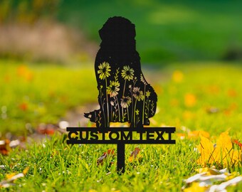Custom Bernese Mountain dog Memorial Stake Sign,Pet Grave Markers Sign, Metal Sign With Stake,Pet Loss Gift,Sympathy Sign, Remembrance Stake