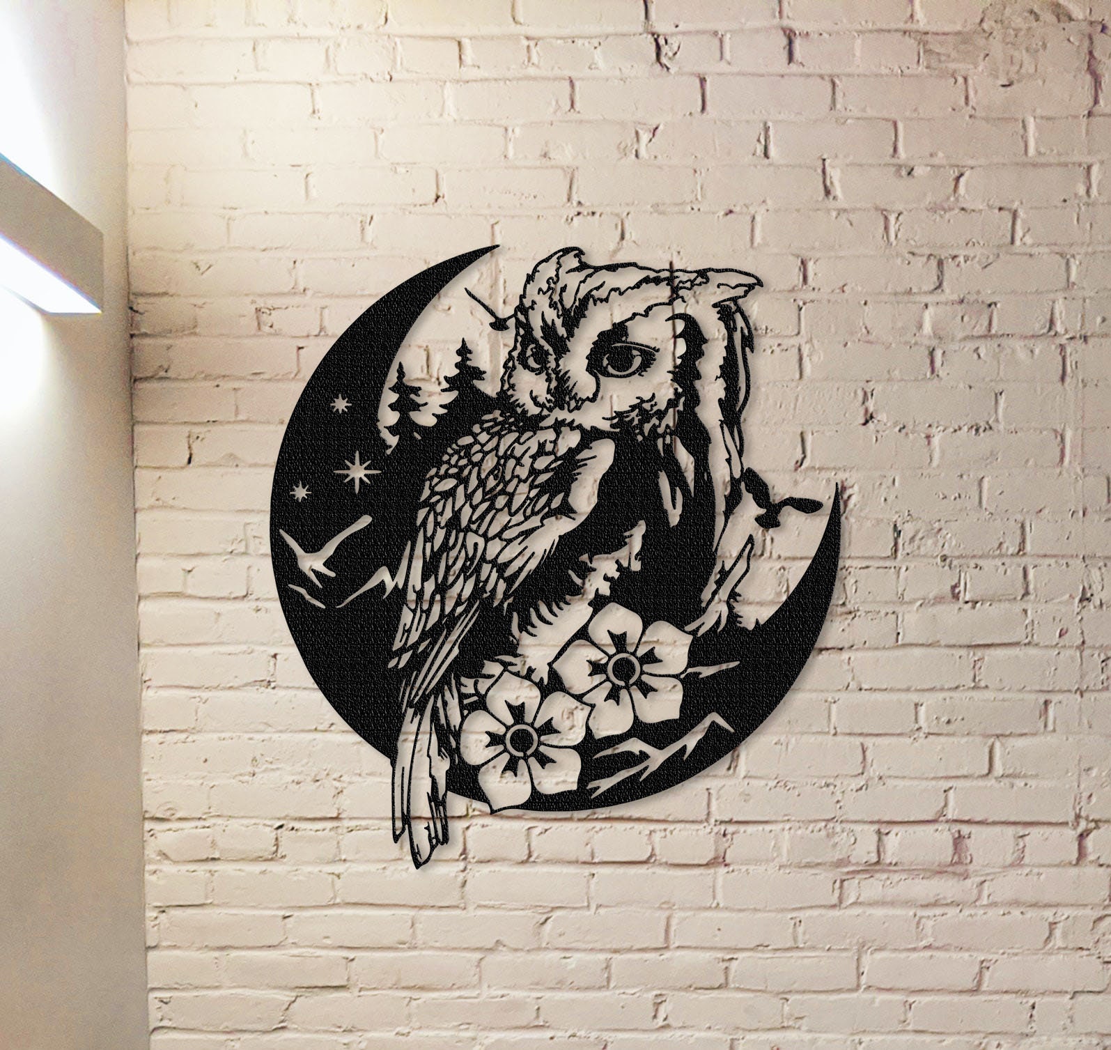 Owl Metal Sign,Owl Metal Wall Decor,Owl Wall Art,Metal Sign,outdoor decor,Front Door Decor,Metal Wall Decor,Metal Owl Sign,Steel Wall Decor