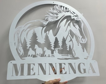 Letrero de caballo personalizado, decoración de granja, decoración de rancho, arte de pared de caballo, letrero de caballo personalizado, decoración de exteriores, arte de pared de rancho, decoración de granja.