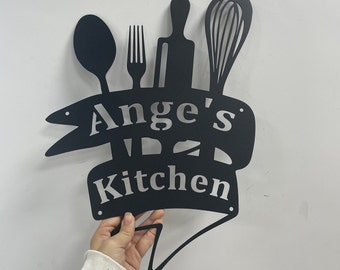 Personalized Kitchen Sign Name,Kitchen Gifts,Custom Kitchen Sign,Kitchen Wall Art,Family Kitchen Sign, House Decor,Housewarming Gift