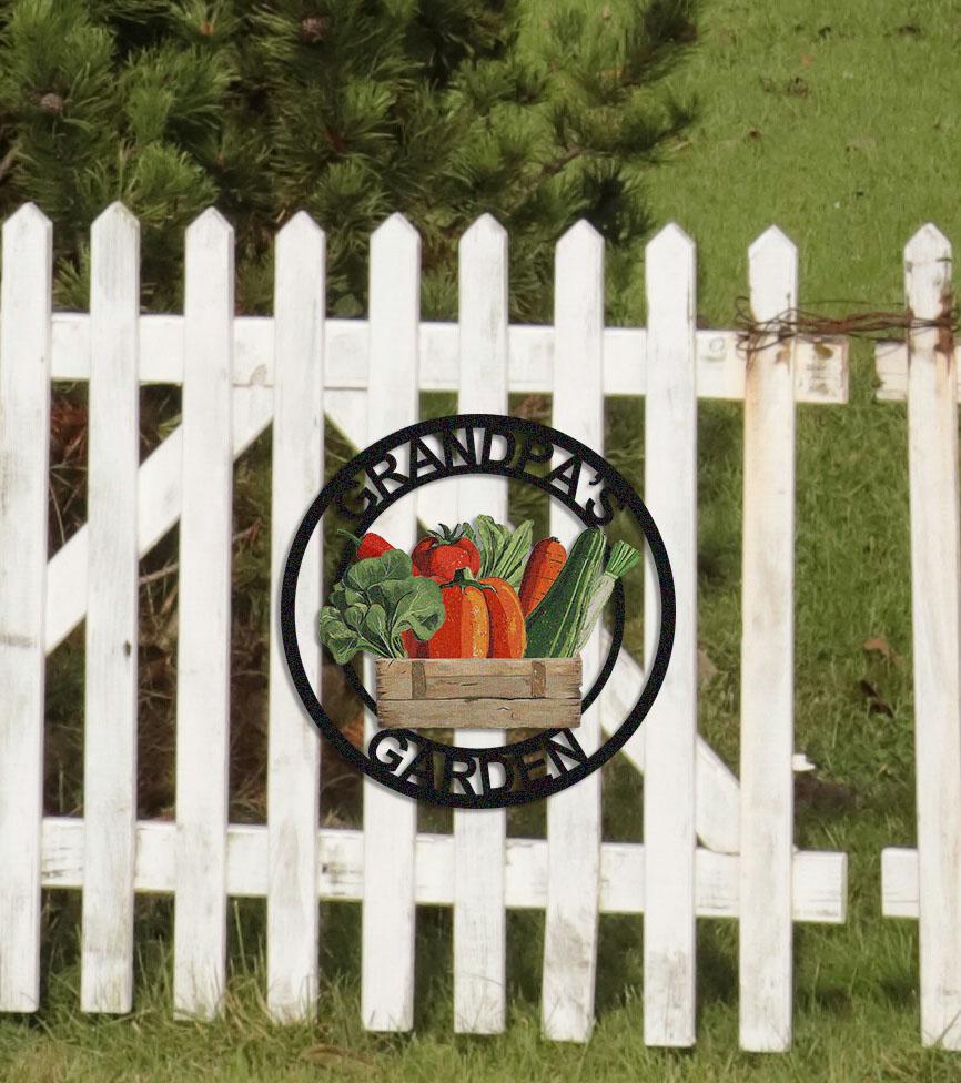 Vegetable Sign Custom Vegetable Garden Sign,personalized Metal Garden Sign,garden ...