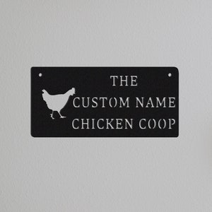 Custom Chicken Coop Sign Name,Chicken Coop Decor,Personalized Chicken Coop Sign,Gift For Farmer,Hen House Sign,Chicken Farm House Decor