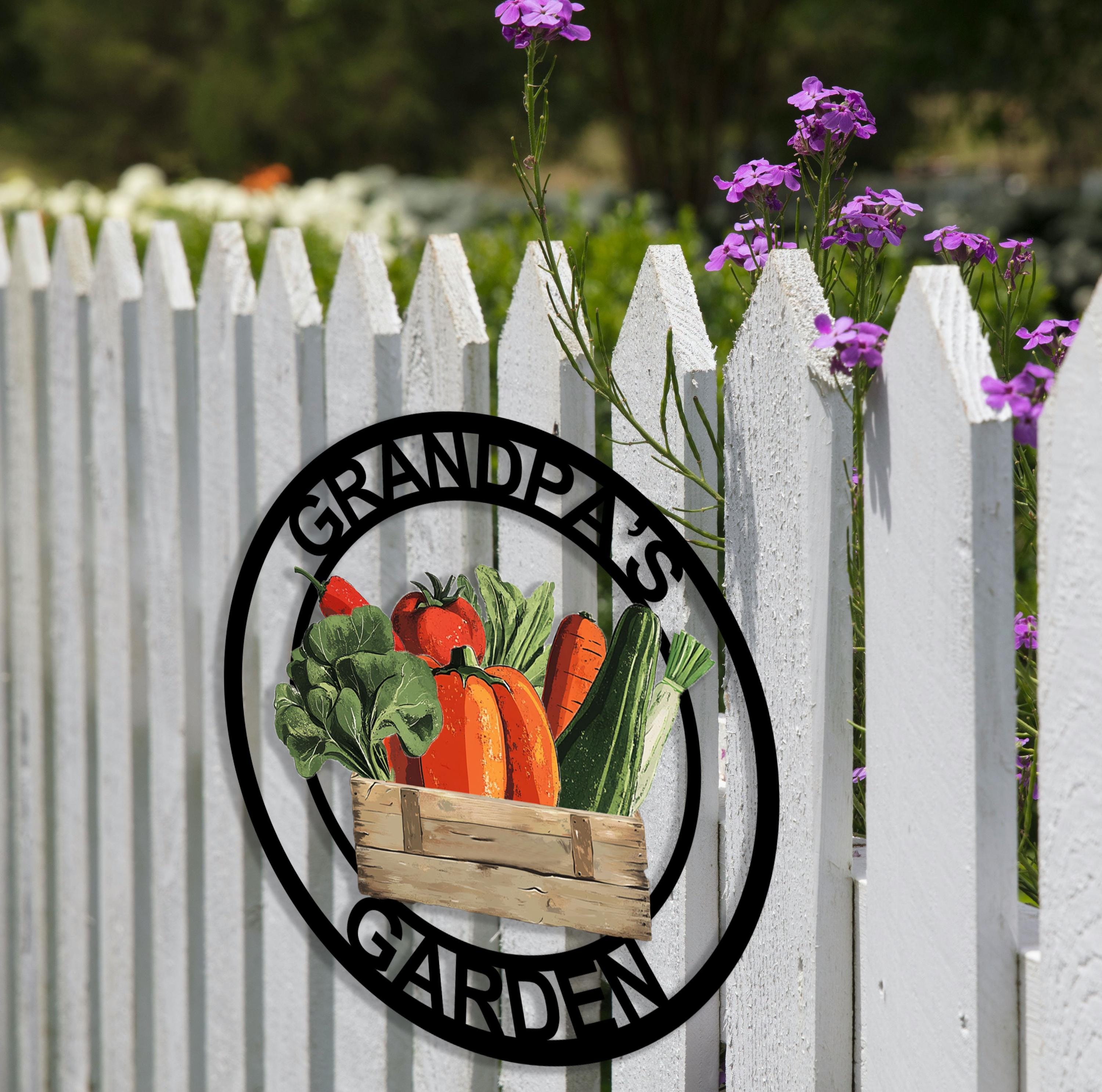 Vegetable Sign Custom Vegetable Garden Sign,personalized Metal Garden Sign,garden ...