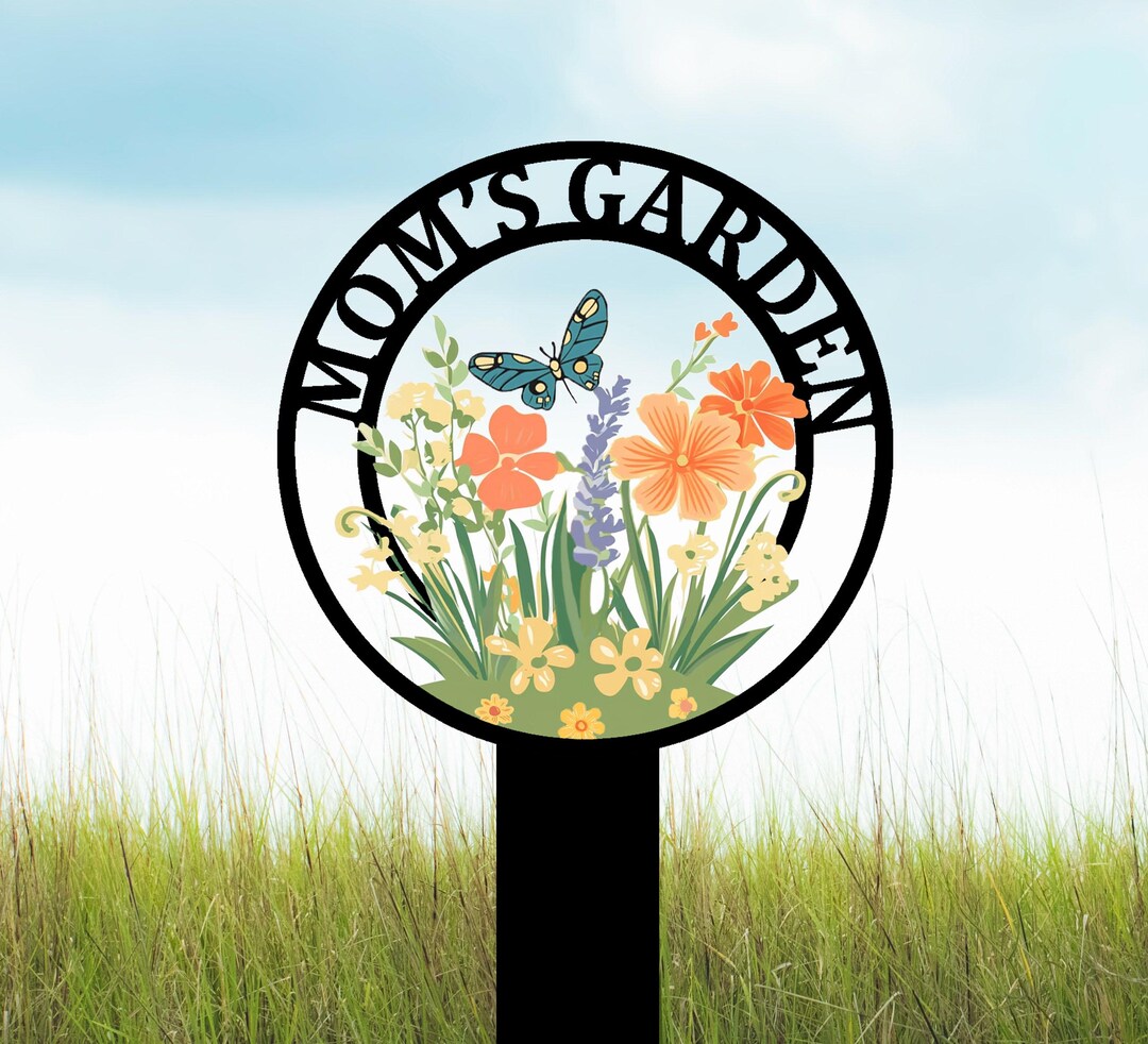 Personalized Garden Metal Sign With Stake,custom Metal Garden Decor ...
