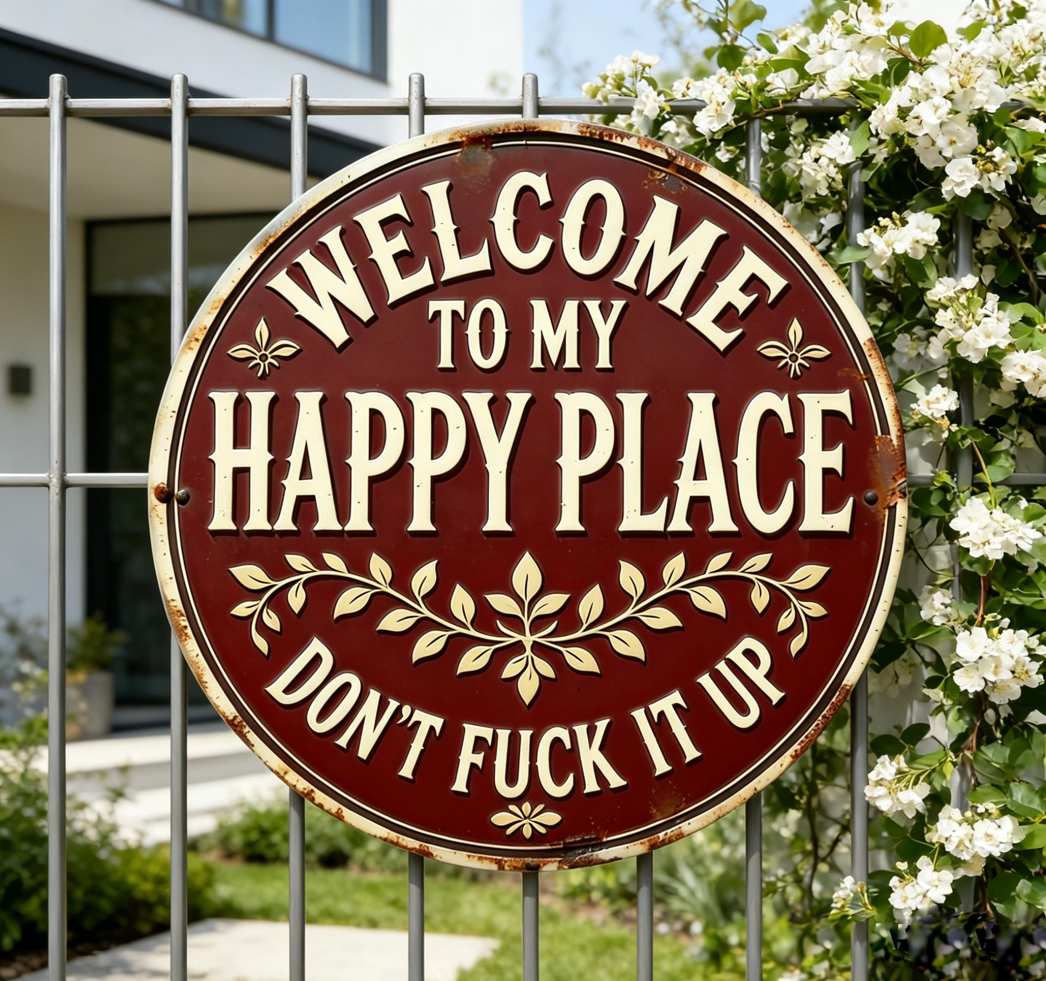 Welcome to My Garden Plaque - Etsy