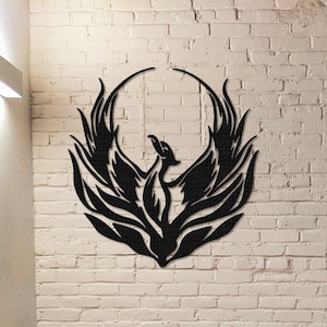 Phoenix Metal Sign,Phoenix Wall Art, Phoenix Wall Decor,Phoenix Decoration,Indoor decor,Room Decoration,Indoor Decor,Metal Sign Art