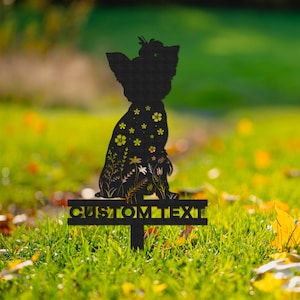 Custom Yorkshire Memorial Stake Sign,Pet Grave Markers Sign, Metal Sign With Stake,Pet Loss Gift,Sympathy Sign, Remembrance Stake