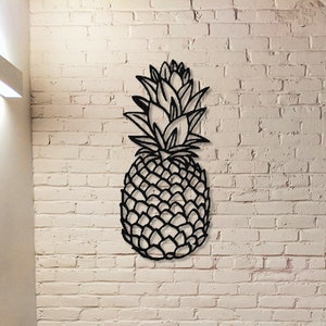 Pineapple Metal Sign,Welcome Pineapple Wall Art,Pineapple Decor,Elegant Door Wreath,Front Door Decor,Wall Hanger,Welcome Sign,Indoor Decor
