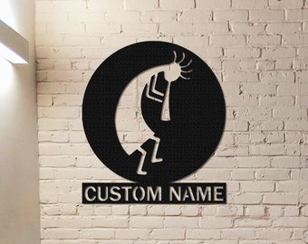Custom Kokopelli Metal Wall Art,Personalized Kokopelli Metal Sign,Steel Outdoor Decor,Kokopelli Wall Decor,Metal Wall Art,Steel Wall Art