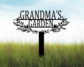 Pali da giardino in metallo personalizzati con testo, cartelli da giardino personalizzati, marcatori da giardino, picchetti da giardino in metallo, decorazioni da giardino per esterni, arte da giardino in metallo, arte da giardino,