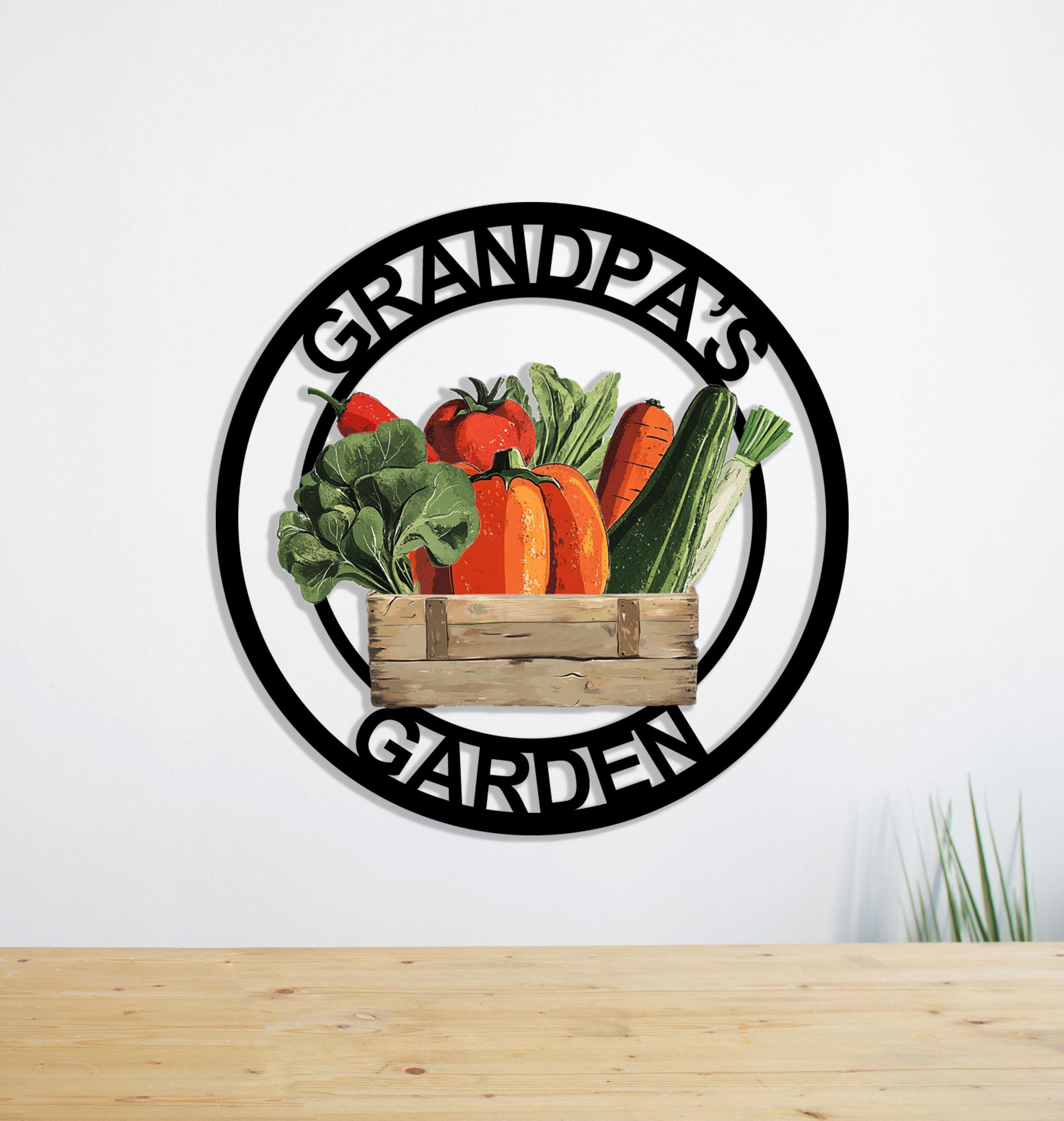 Vegetable Sign Custom Vegetable Garden Sign,personalized Metal Garden Sign,garden ...