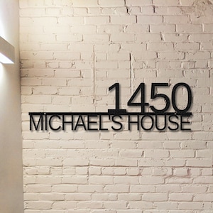 Custom Address Metal Sign, Custom Address Sign, Personalized House Number Sign, Metal House Number Sign,Address Monogram sign,Address Plaque