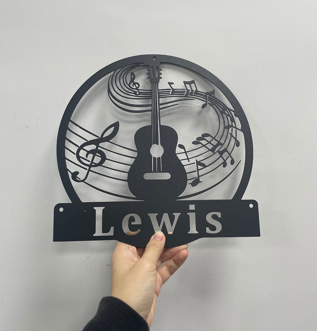 Custom Guitar Metal Sign,guitar Metal Wall Art,guitar Signs, Guitar Wall Hanging for Music Room