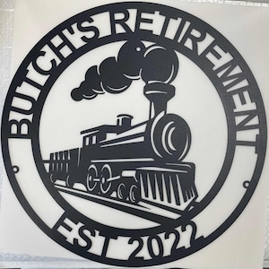 Custom Railroad Sign,Train Metal Sign Name,Railway Sign,Room Decor,Personalized Train Sign,Gift For Train Lover,Train Wall Art,Station Decor