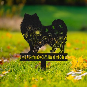 Custom Pomeranian Memorial Stake Sign,Pet Grave Markers Sign, Metal Sign With Stake,Pet Loss Gift,Sympathy Sign, Remembrance Stake