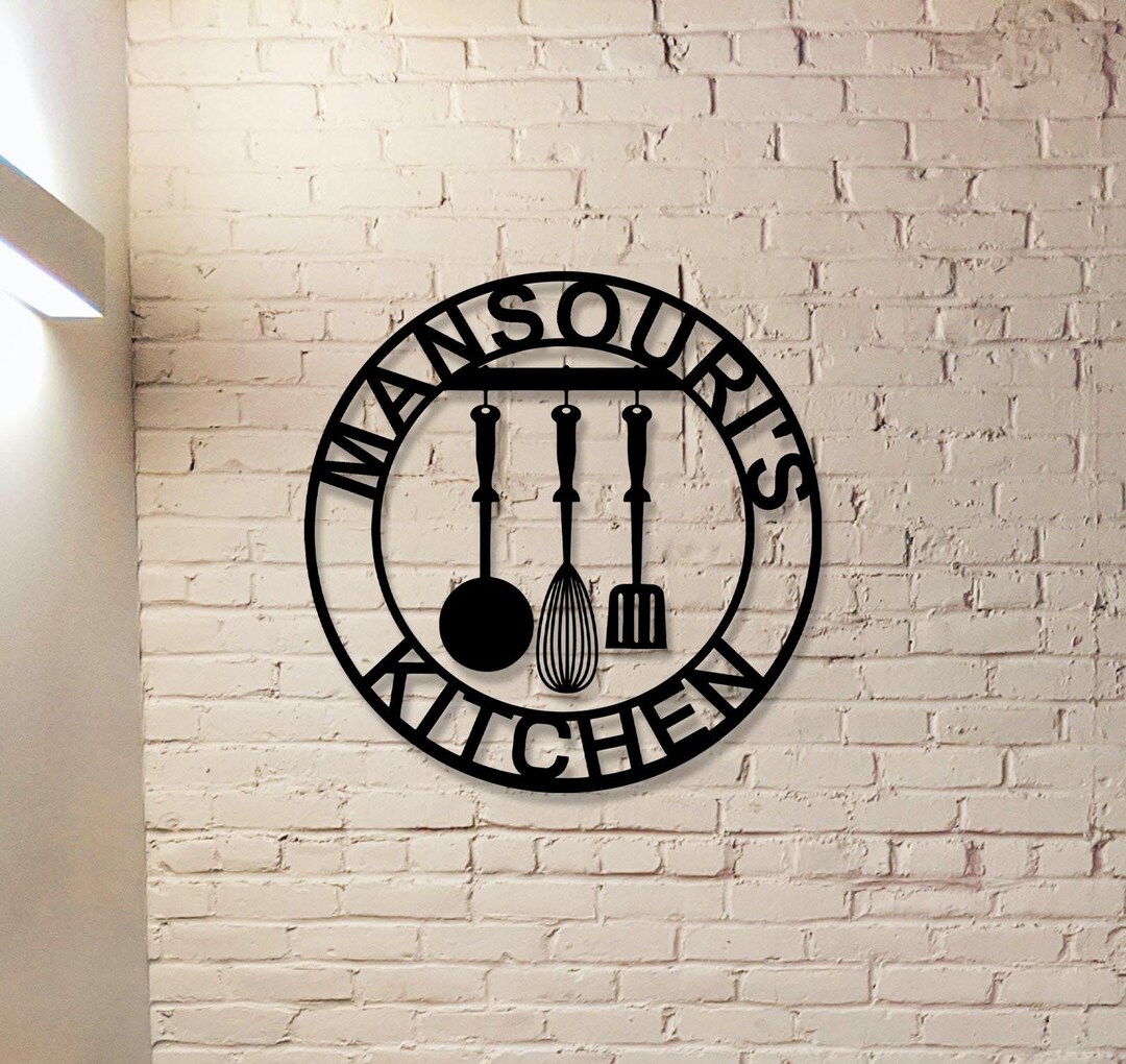 Customized Kitchen Metal Sign,kitchen Wall Art,kitchen Decor ...