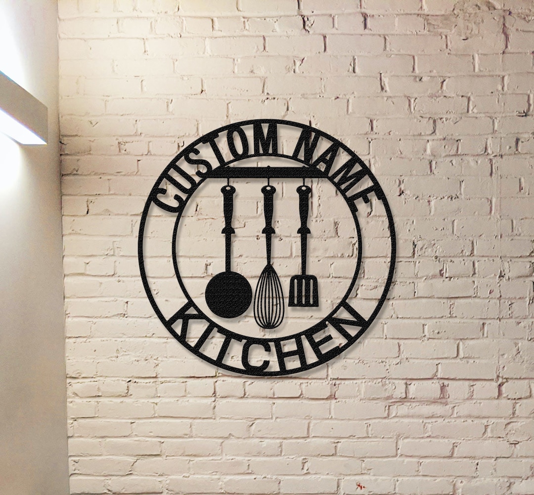 Customized Kitchen Metal Sign,kitchen Wall Art,kitchen Decor