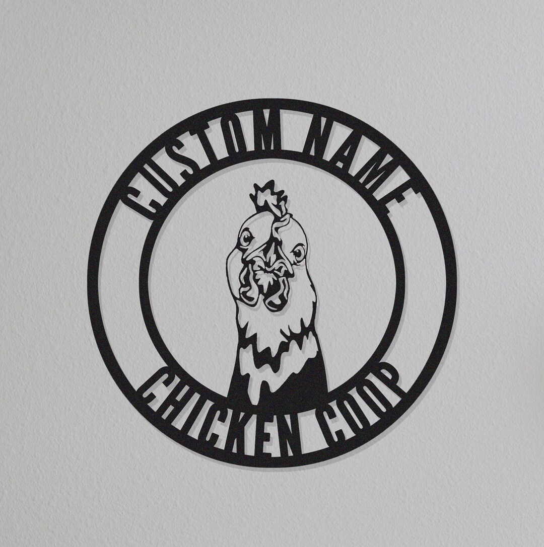 Chicken Coop Sign,chicken Coop Decor,custom Chicken Coop Sign Name,gift
