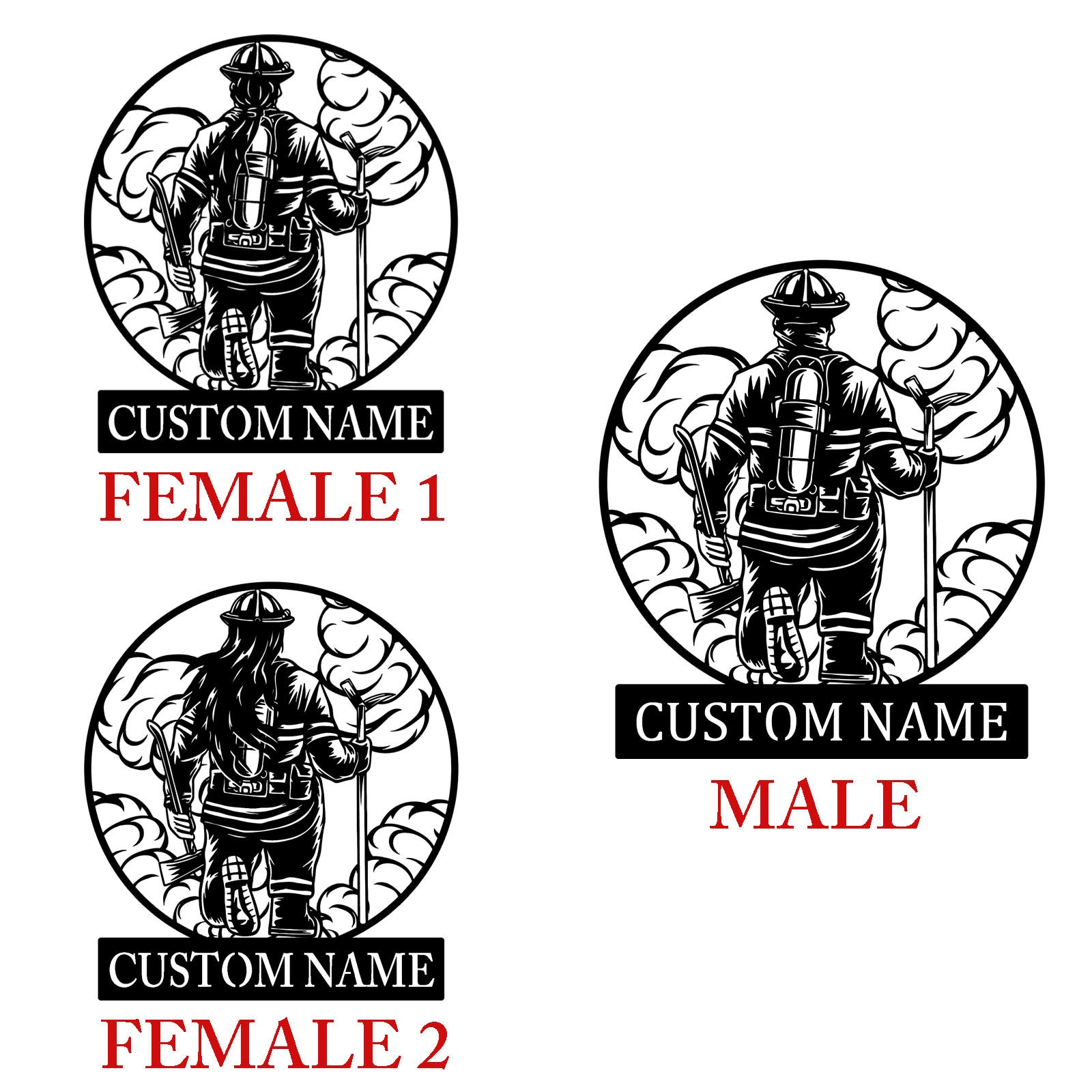 Personalized Fireman Metal Sign,fireman Wall Art,firefighter Wall Decor ...