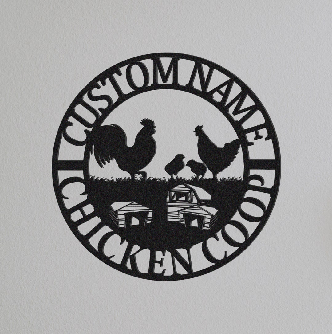 Custom Chicken Coop Sign Name,gift for Farmer,chicken Coop Sign,chicken