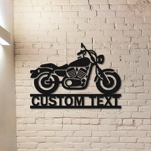 Personalized Motorcycle Metal Sign,Custom Motorcross Metal Art,Metal Garage Sign,Men Cave Sign,Fathers Day Gift,Motor Bike Gift,Biker Name